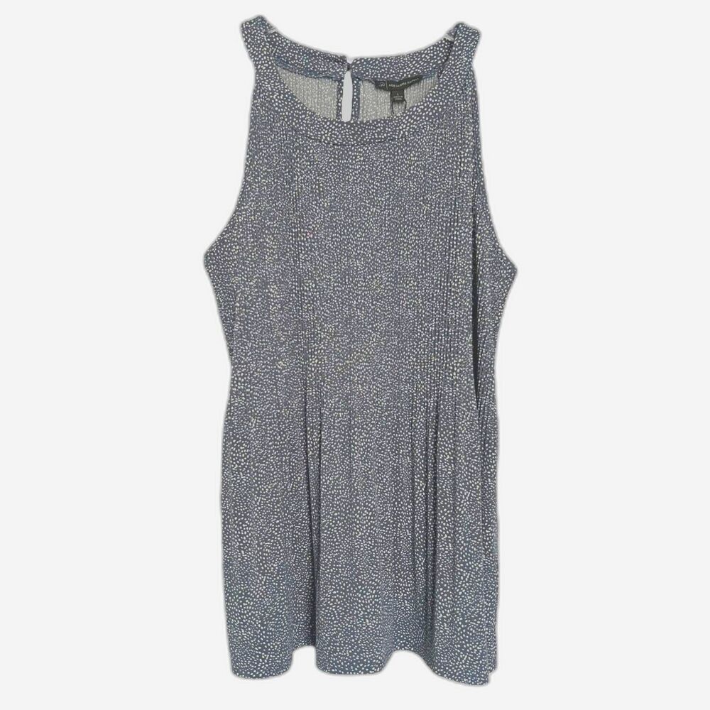 NWT Adrianna Papell Sleeveless Printed Pleated Halter Top L